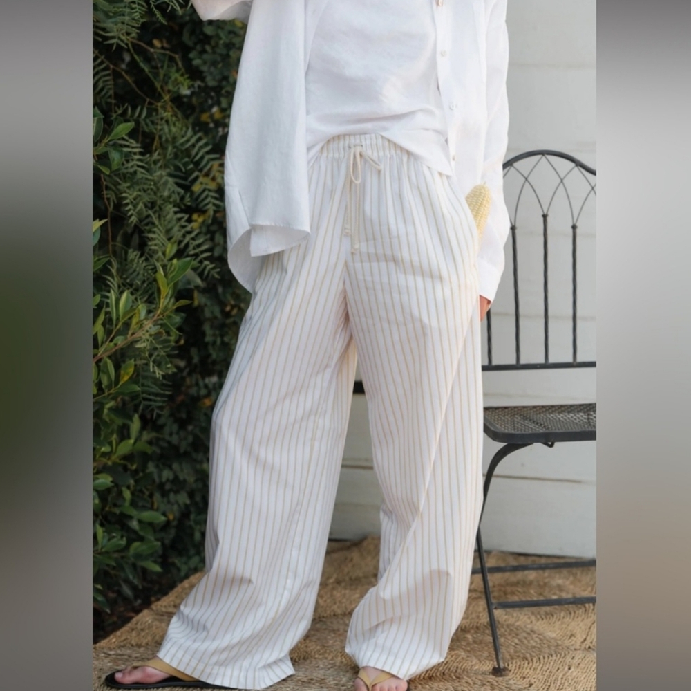 DONNI The Pop Stripe Drawstring Pant